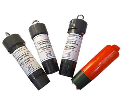 Vista de todos nuestros Equipos de Ultrasonidos para el Medio Marino.